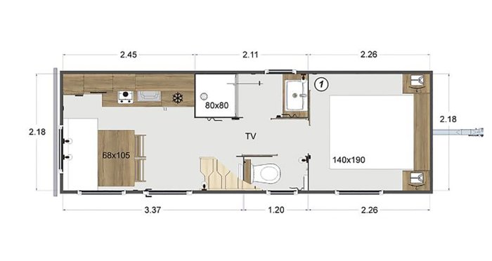 Plano del alojamiento